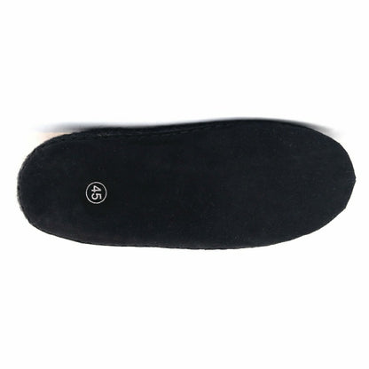 Mens Newport Noir Wool House Shoe | Plow & Hearth