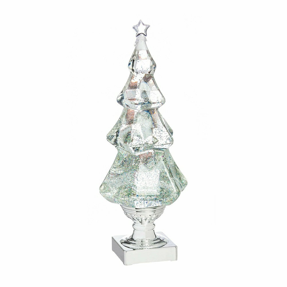 Lighted Water Globe Christmas Tree Table Décor | Plow & Hearth