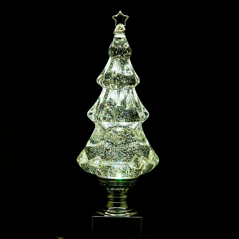 Lighted Water Globe Christmas Tree Table Décor | Plow & Hearth