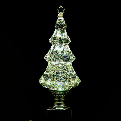 Lighted Water Globe Christmas Tree Table Décor | Plow & Hearth