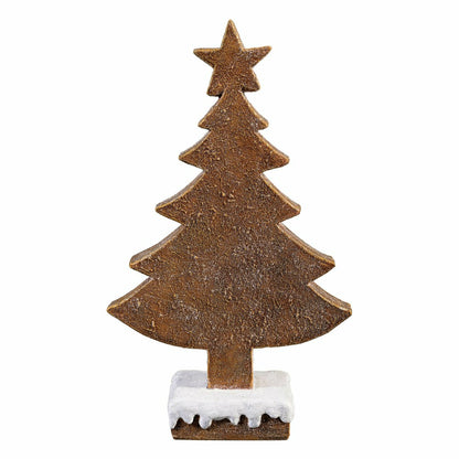 Sugar & Stripes Bright Table Décor Resin Gingerbread Tree, Set of 2 | Plow & Hearth