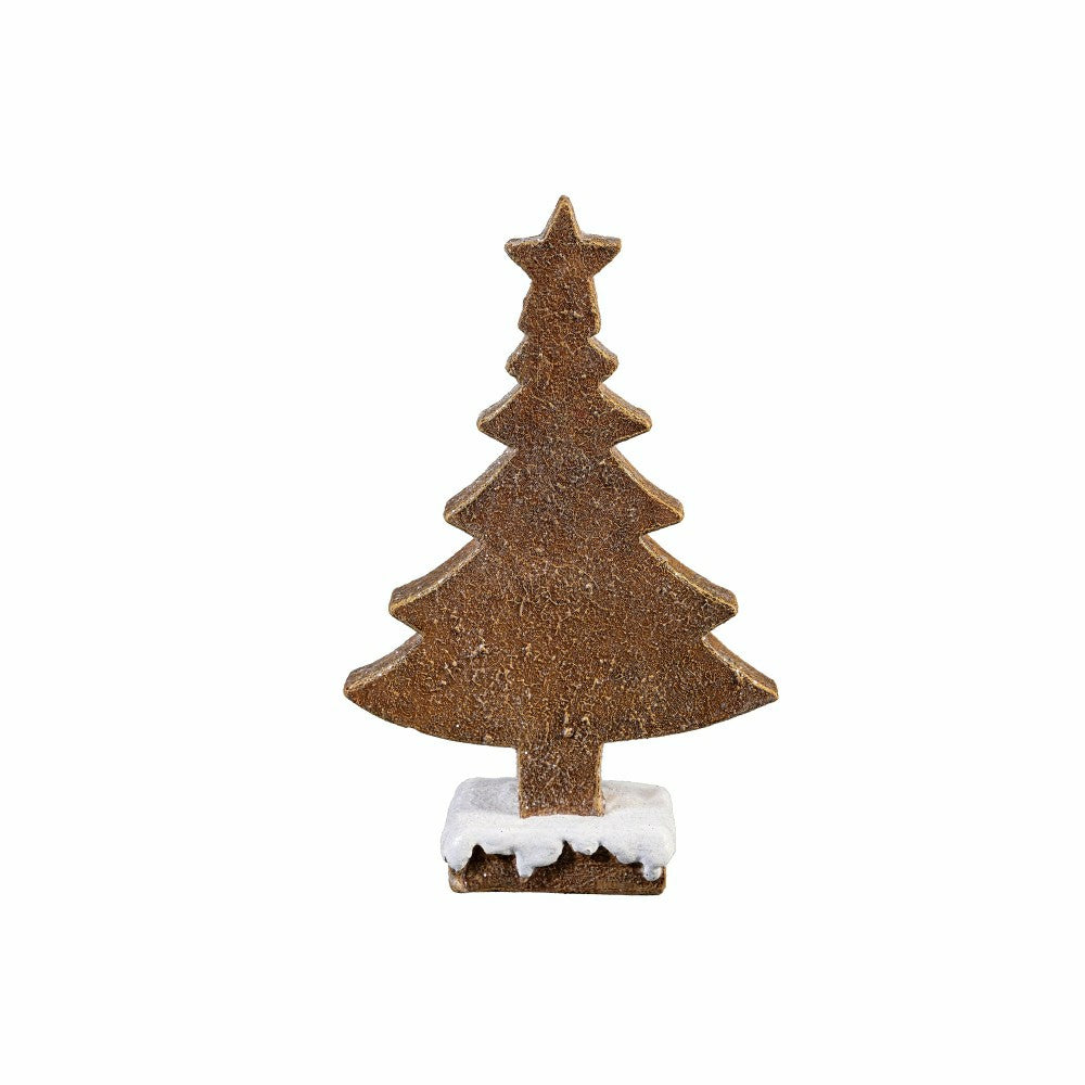 Sugar & Stripes Bright Table Décor Resin Gingerbread Tree, Set of 2 | Plow & Hearth