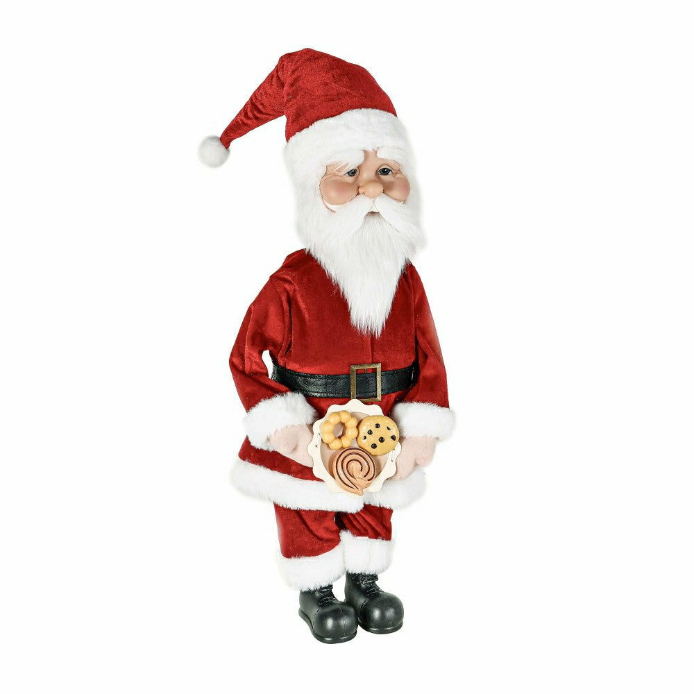 Santa Claus with Cookies Table Décor | Plow & Hearth
