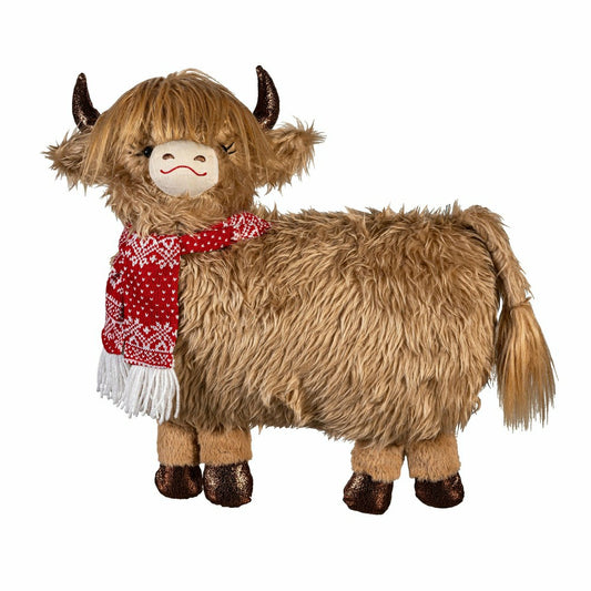 Holly Homestead Table Décor Fabric Highland Cow, 21"L | Plow & Hearth