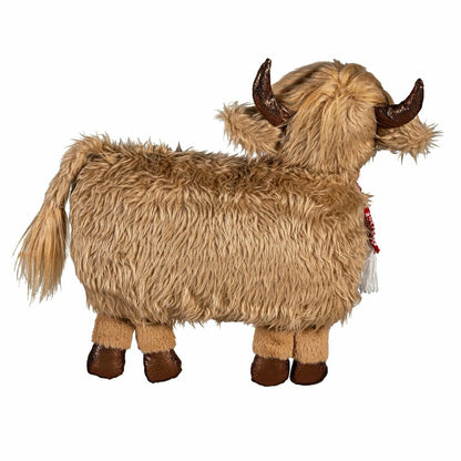 Holly Homestead Table Décor Fabric Highland Cow, 21"L | Plow & Hearth