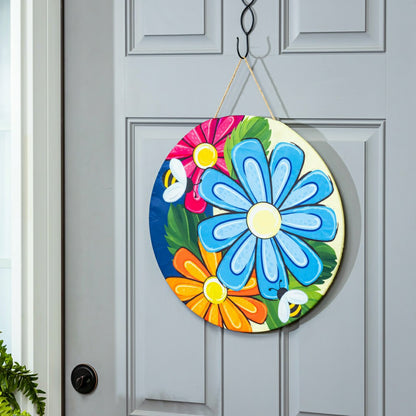 Vibrant Blooms and Holiday Cheer, 4-Season Interchangeable Door Decor  | Plow & Hearth