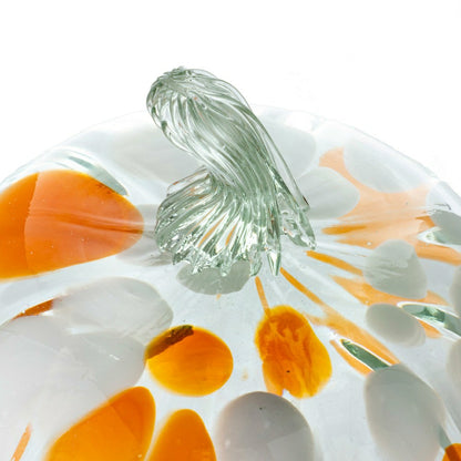 Large Recycled Glass Pumpkin | Plow & Hearth