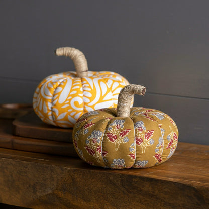 Recycled Sari Pumpkin, Set of 2 | Plow & Hearth