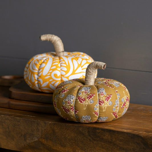 Recycled Sari Pumpkin, Set of 2 | Plow & Hearth