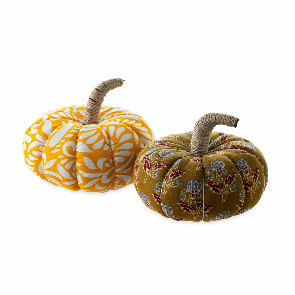Recycled Sari Pumpkin, Set of 2 | Plow & Hearth