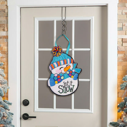 Let It Snow-Man Door Décor | Plow & Hearth