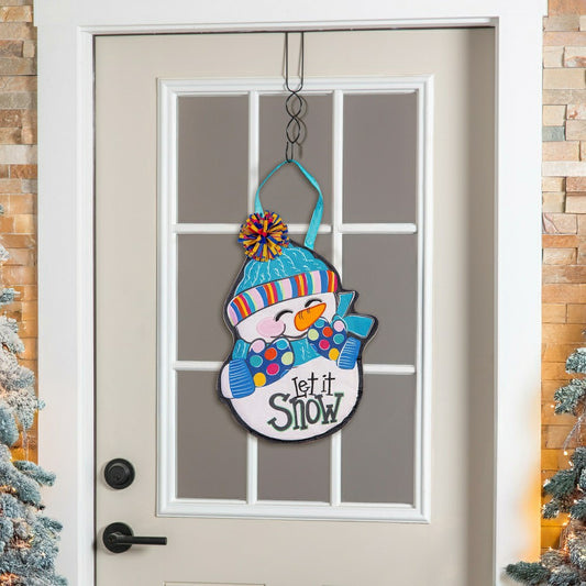 Let It Snow-Man Door Décor | Plow & Hearth