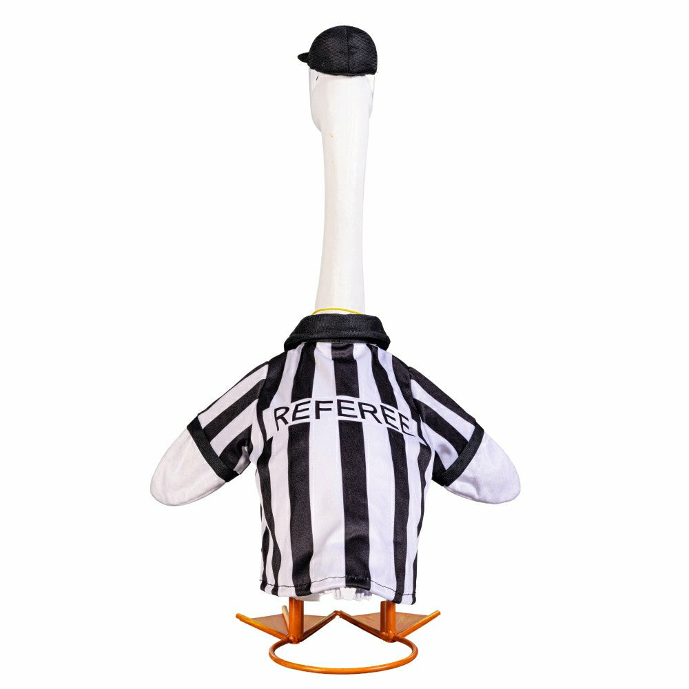 Giddy The Goose, Metal Porch Statue With Referee Outfit, 21"H | Plow & Hearth