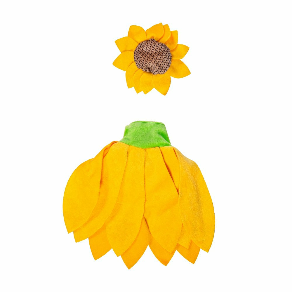 Giddy The Goose, Metal Porch Statue With Sunflower Outfit, 21"H | Plow & Hearth