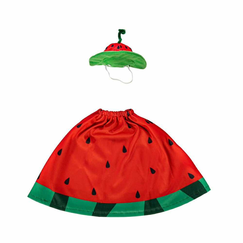 Giddy The Goose, Metal Porch Statue With Watermelon Outfit, 21"H | Plow & Hearth