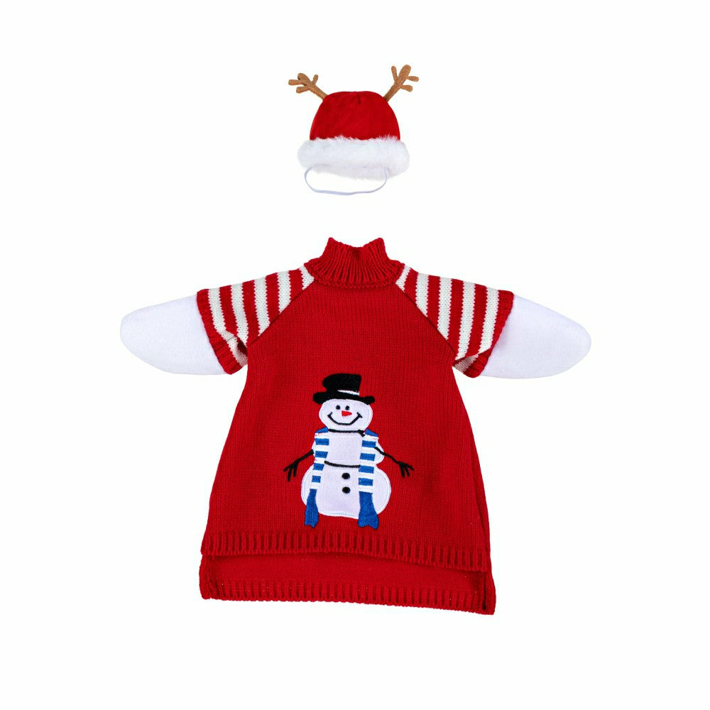 Giddy The Goose, Metal Porch Statue With Ugly Sweater Outfit, 21"H | Plow & Hearth