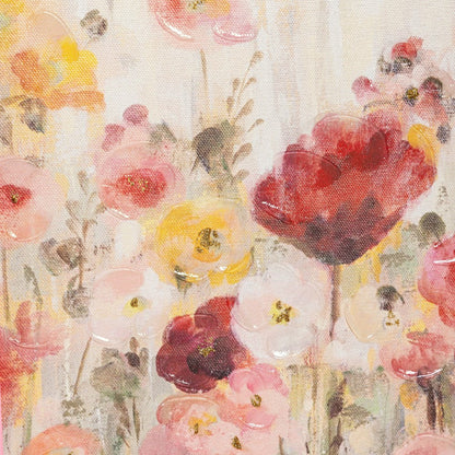 Petal & Plow Indoor Wall Decor, Wood, Flowers in Frame Wall Décor, 24" | Plow & Hearth