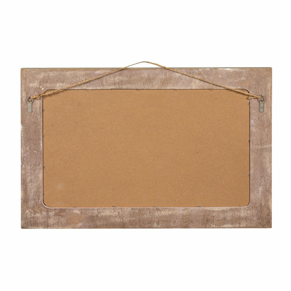 Petal & Plow Indoor Wall Decor, Wood, Flowers in Frame Wall Décor, 24" | Plow & Hearth