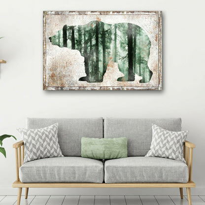 Animals Forest Bear Birch Canvas Wall Art | Plow & Hearth