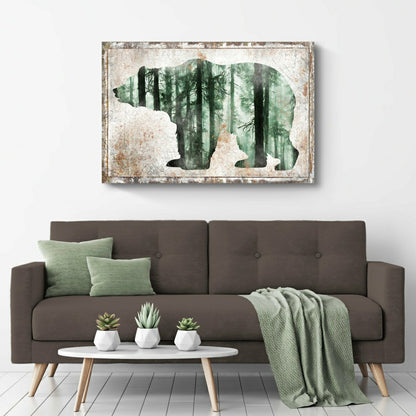 Animals Forest Bear Birch Canvas Wall Art | Plow & Hearth