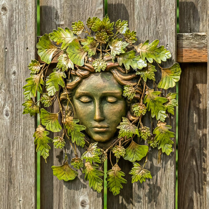 Green Floral Nymph Metal Wall Décor | Plow & Hearth