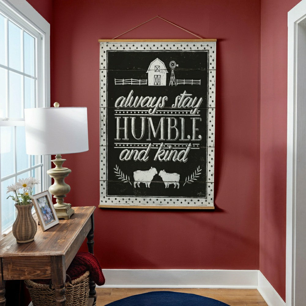 Heart of the Home, Indoor Wall Décor Canvas Tapestry, Always Stay Humb | Plow & Hearth