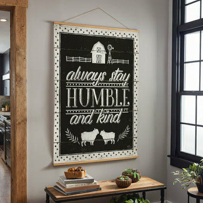 Heart of the Home, Indoor Wall Décor Canvas Tapestry, Always Stay Humb | Plow & Hearth