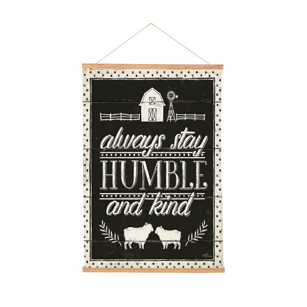 Heart of the Home, Indoor Wall Décor Canvas Tapestry, Always Stay Humb | Plow & Hearth