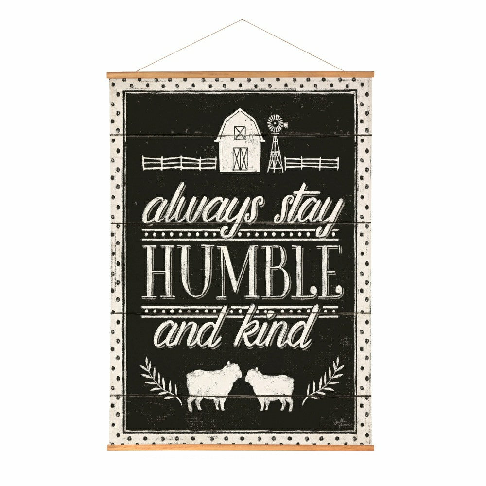 Heart of the Home, Indoor Wall Décor Canvas Tapestry, Always Stay Humb | Plow & Hearth