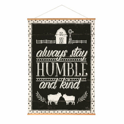 Heart of the Home, Indoor Wall Décor Canvas Tapestry, Always Stay Humb | Plow & Hearth
