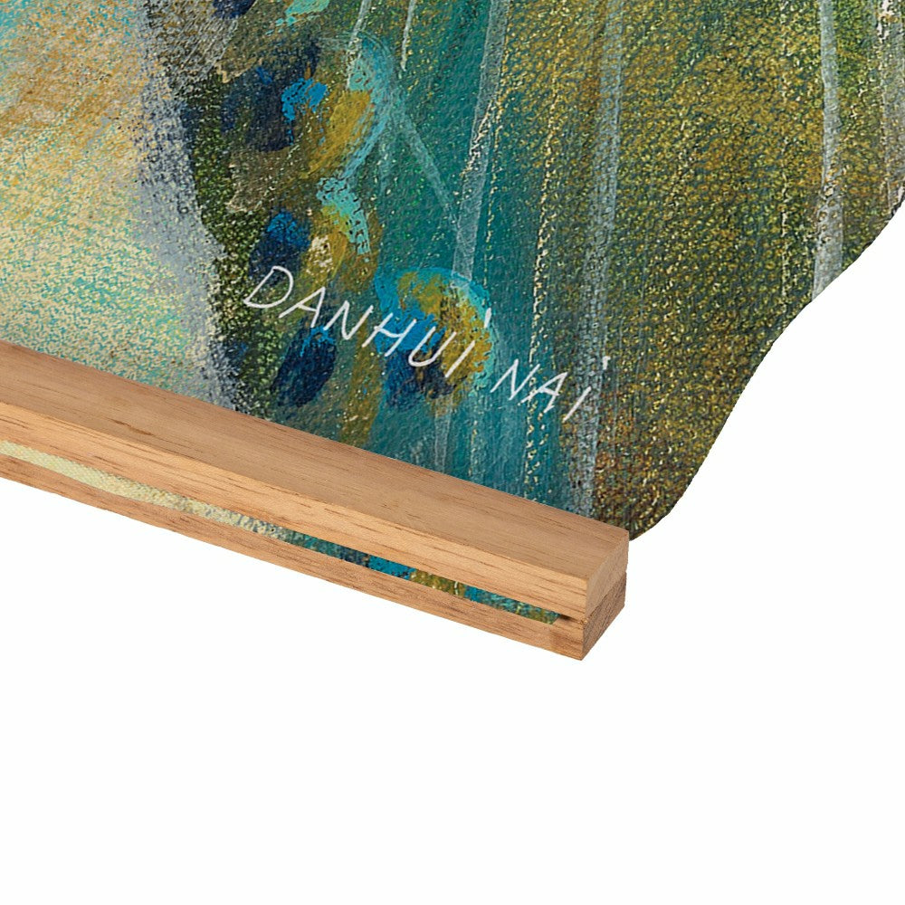 Seaside Retreat Indoor Wall Décor Canvas Tapestry, Peacock | Plow & Hearth