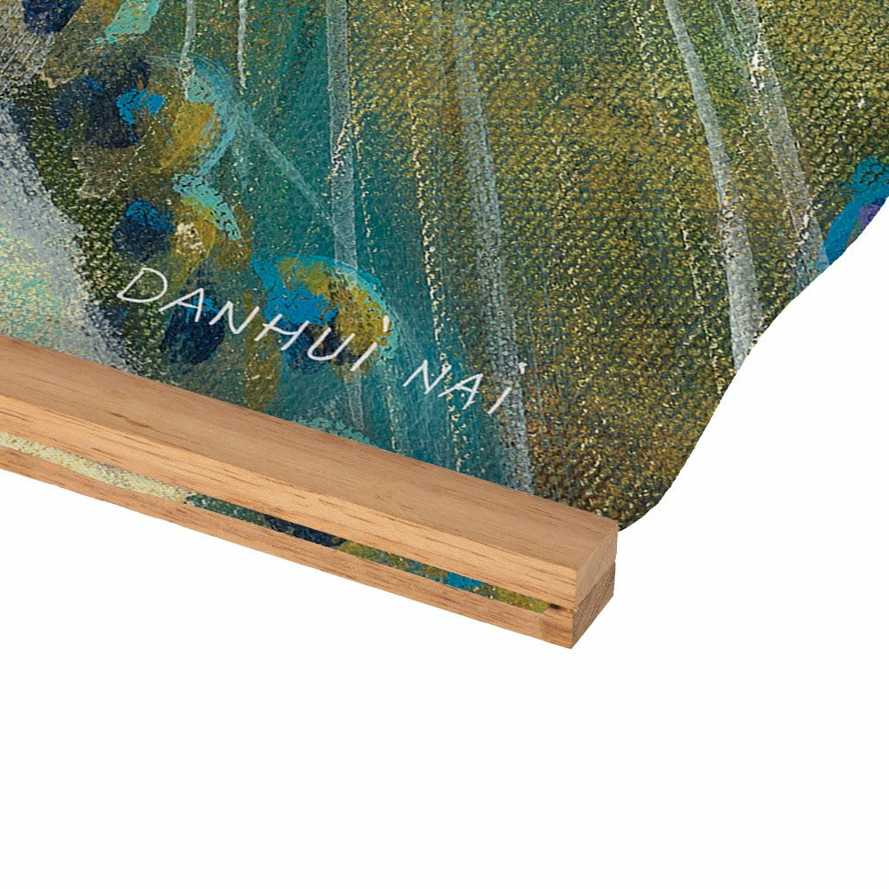 Seaside Retreat Indoor Wall Décor Canvas Tapestry, Peacock | Plow & Hearth