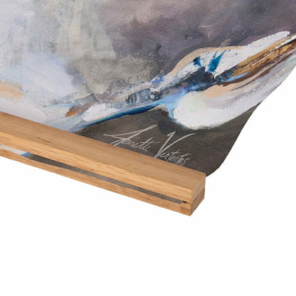 Seaside Retreat Indoor Wall Décor Canvas Tapestry, Shells | Plow & Hearth