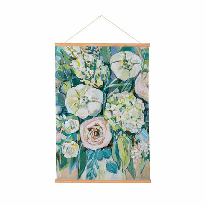 Hillside Pasture Indoor Wall Décor Canvas Tapestry, Floral Bouquet | Plow & Hearth