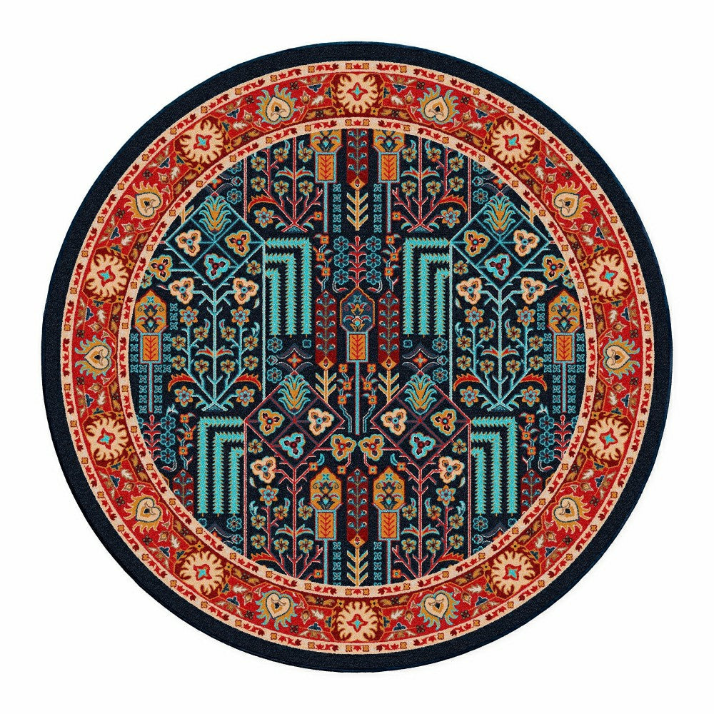 Mount Joy Area Rug With EnduraStran Construction, 7'7" Round | Plow & Hearth