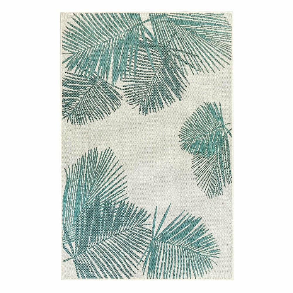 Indoor/Outdoor Textured Palms Polypropylene Rug, 4'10" x 7'6" | Plow & Hearth