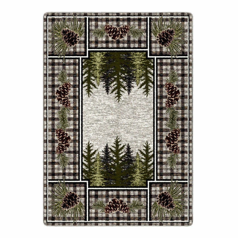 Pine Cone Valley Plaid Rug | Plow & Hearth