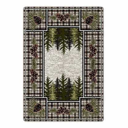 Pine Cone Valley Plaid Rug | Plow & Hearth