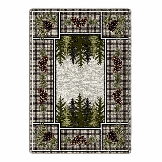 Pine Cone Valley Plaid Rug | Plow & Hearth