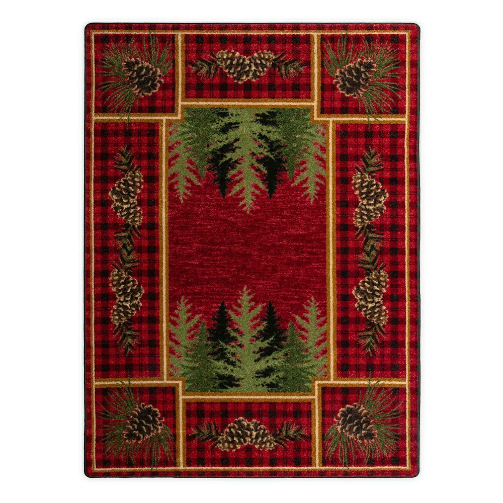 Pine Cone Valley Plaid Rug | Plow & Hearth