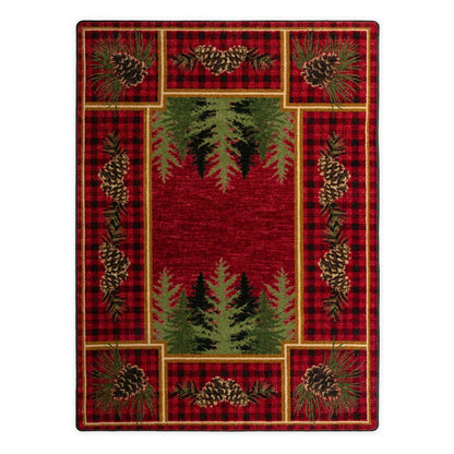 Pine Cone Valley Plaid Rug | Plow & Hearth