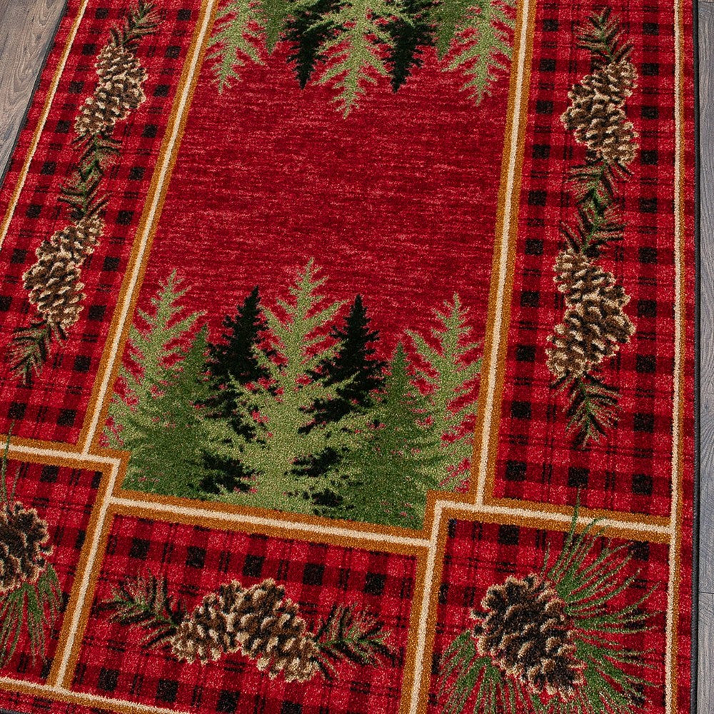 Pine Cone Valley Plaid Rug | Plow & Hearth