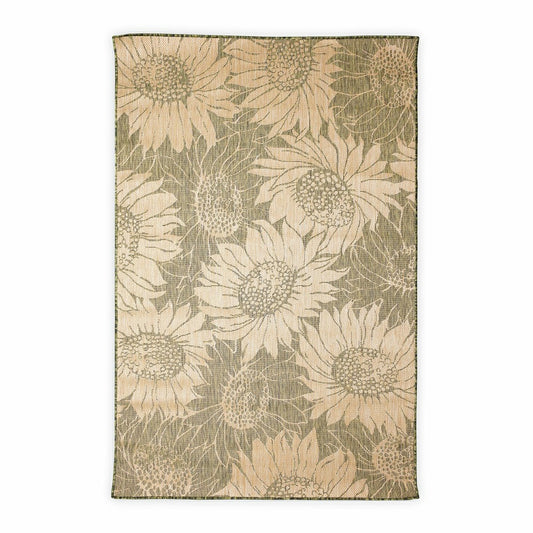 Indoor/Outdoor Sunflower Rug, 7'10" x 9'10" | Plow & Hearth