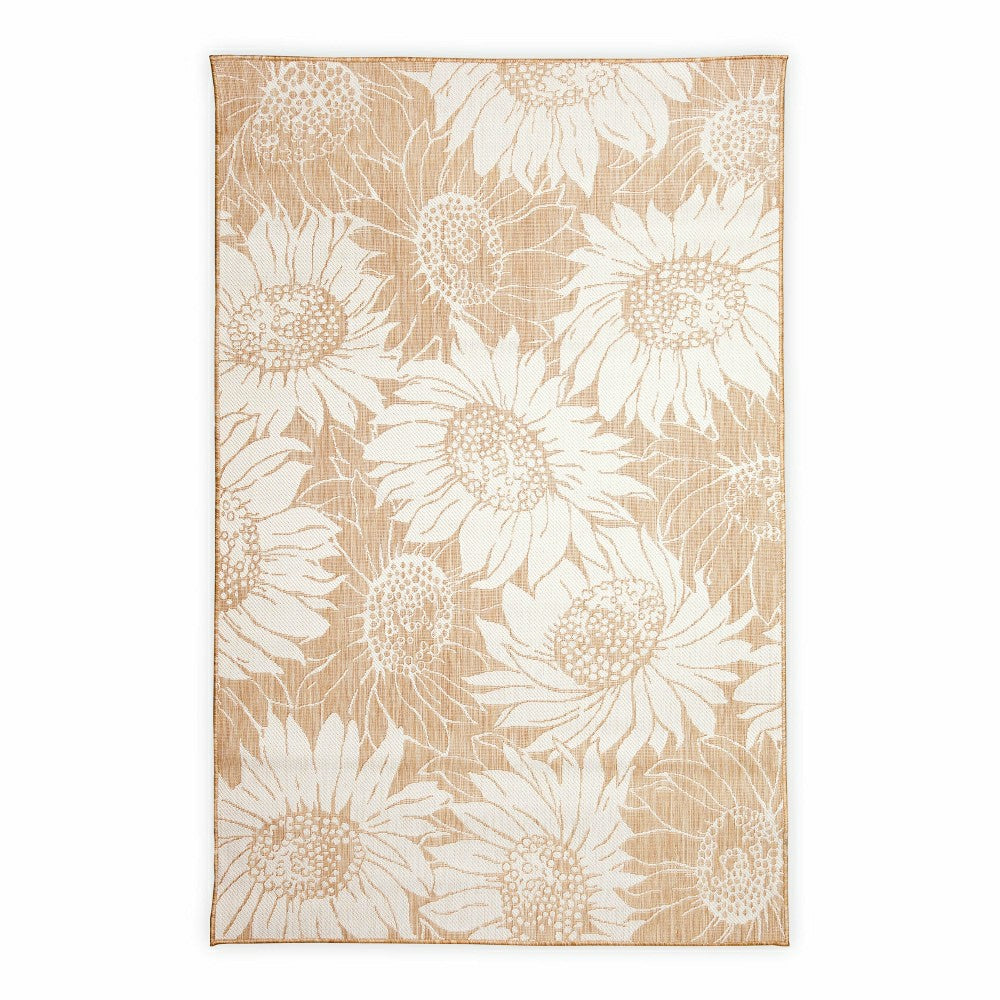 Indoor/Outdoor Sunflower Rug, 7'10" x 9'10" | Plow & Hearth