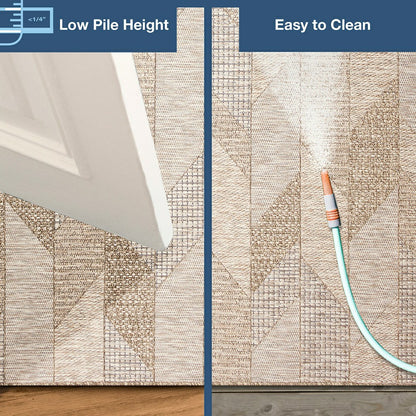 Beachcomber Angles Indoor/Outdoor Rug | Plow & Hearth