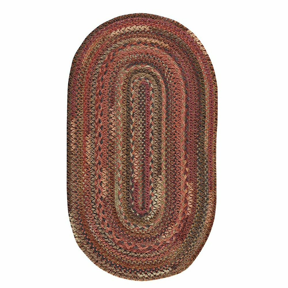 Oval Riverview Wool Blend Braided Rug, 3' x 5' | Plow & Hearth
