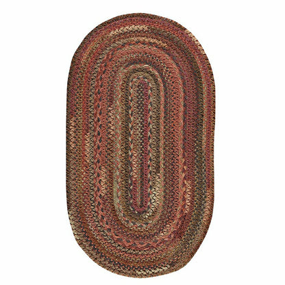 Oval Riverview Wool Blend Braided Rug, 3' x 5' | Plow & Hearth