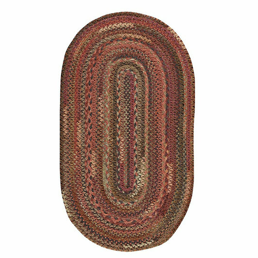 Oval Riverview Wool Blend Braided Rug, 3' x 5' | Plow & Hearth