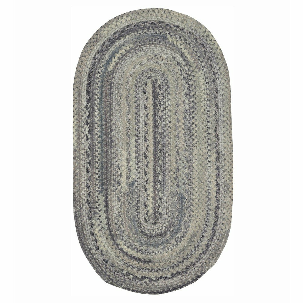 Oval Riverview Wool Blend Braided Rug, 3' x 5' | Plow & Hearth
