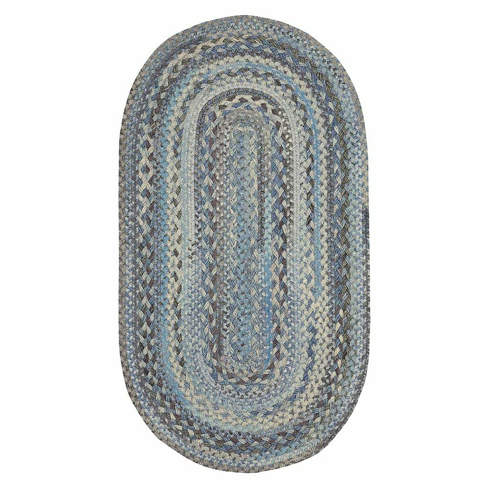 Oval Riverview Wool Blend Braided Rug, 3' x 5' | Plow & Hearth